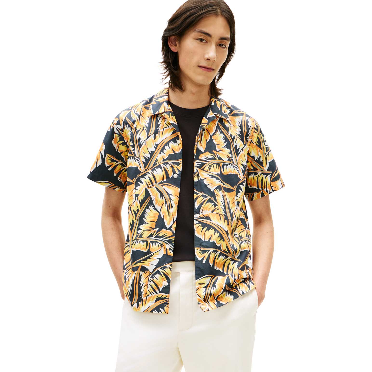 Tommy Hilfiger Regular Fit Paper Touch Short Sleeve Shirt